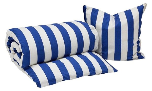 Biała/niebieska bawełniana pościel jednoosobowa 140x200 cm Shima – OYOY Living Design