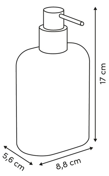 Dozownik do mydła ARGILEO, 350 ml