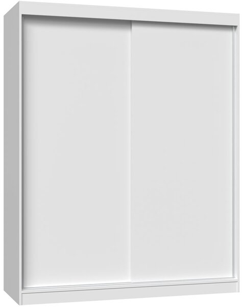 Garderoba biała z przesuwnymi drzwiami 160 cm C6-M60