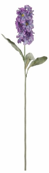 Sztuczny kwiat MATTHIOLA 56 cm, fioletowy