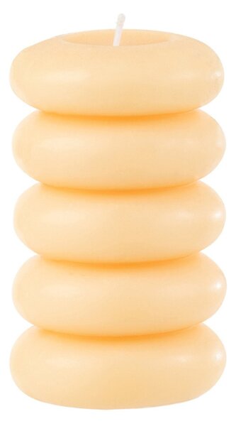Świeca słupowa MACARON 11,5 cm jasnożółta