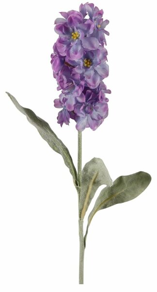 Sztuczny kwiat MATTHIOLA 56 cm, fioletowy