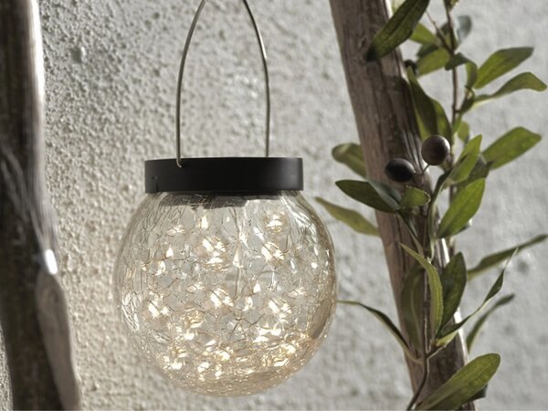 Wiszący lampion solarny GLORY 13 cm