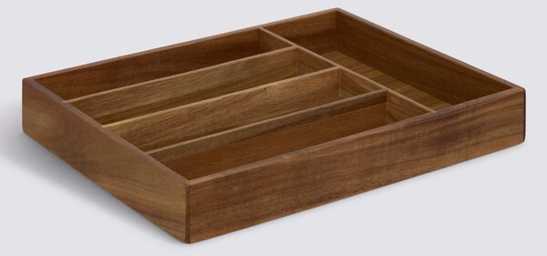 Drewniany organizer na sztućce TIDY SMART, 26 x 35 x 5 cm