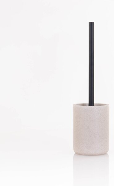 Szczotka toaletowa z czarną rączką, 10 x 40 cm, SAND