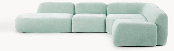 Narożna sofa modułowa XL z szezlongiem Wolke