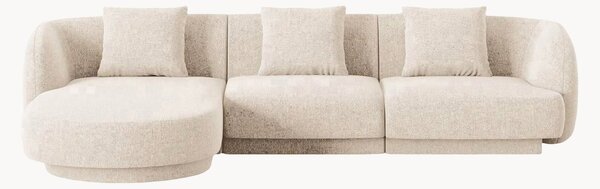 Sofa narożna z szenilu Tulum (4-osobowa)