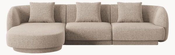 Sofa narożna z szenilu Tulum (4-osobowa)