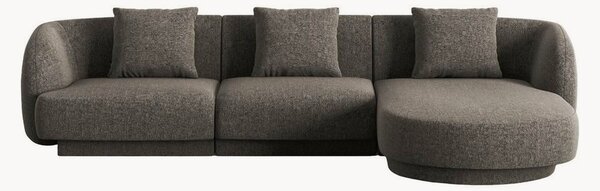 Sofa narożna z szenilu Tulum
