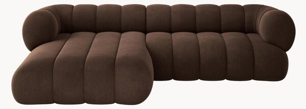 Sofa narożna z aksamitu Koge (5-osobowa)