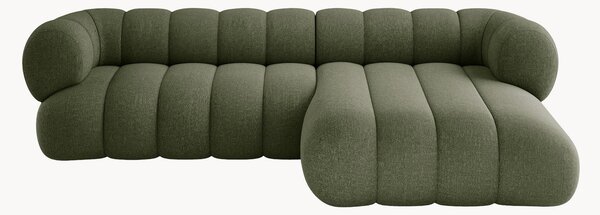 Sofa narożna z szenilu Koge (5-osobowa)