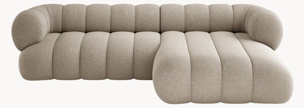 Sofa narożna z szenilu Koge (5-osobowa)
