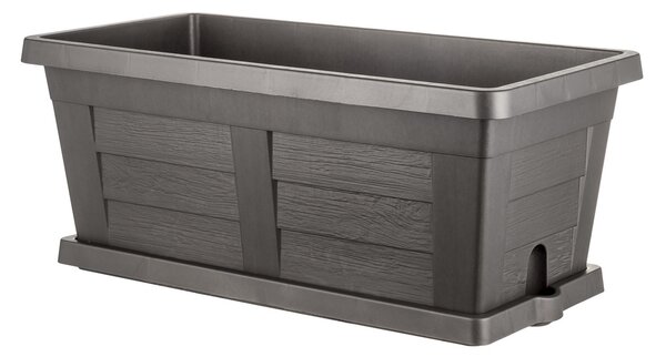 Bama Wielkogabarytowa skrzynka ogrodowa Legno antracyt, 60 x 30 x 25 cm, 60 cm
