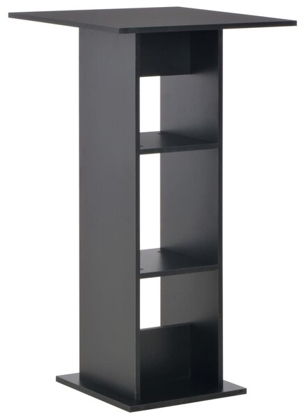 Stolik barowy, czarny, 60 x 60 x 110 cm