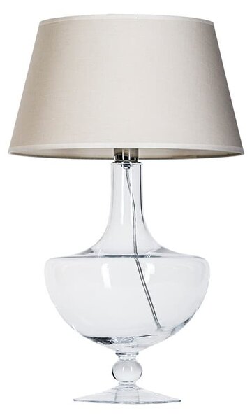 Lampa stołowa Oxford - 4concepts - beżowa, szklana