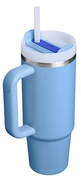 Niebieski termos ze stali nierdzewnej ze słomką 890 ml Quencher H2.O FlowState™ Tumbler Blue Sky – Stanley