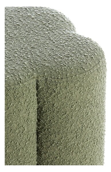 Zielony puf z materiału bouclé Nalani – Light & Living