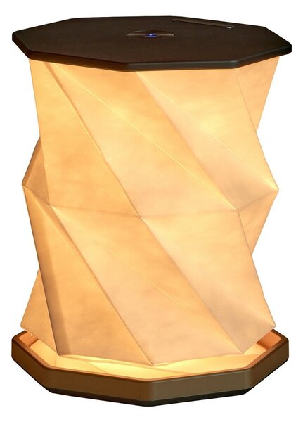 Czarna dekoracja świetlna na USB ø 12 cm Twist Hexagon – Gingko