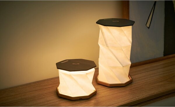 Czarna dekoracja świetlna na USB ø 12 cm Twist Hexagon – Gingko