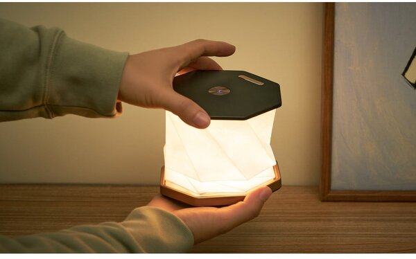 Czarna dekoracja świetlna na USB ø 12 cm Twist Hexagon – Gingko