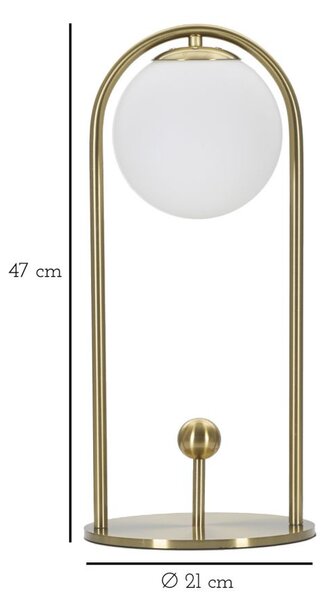 Lampa stołowa GLAMY ARC, 47 cm