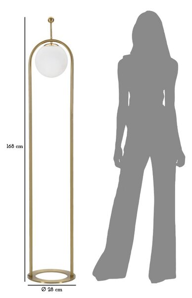 Lampa podłogowa GLAMY ARC, 168 cm