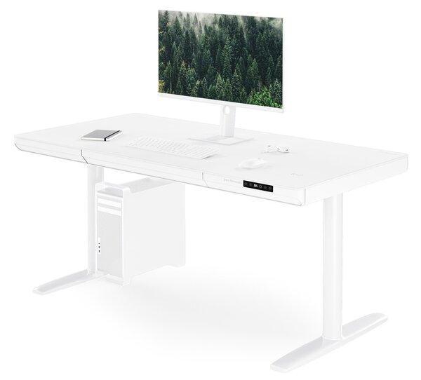 Biurko elektryczne z regulacją wysokości Ellis 140x70 cm, kolor biały