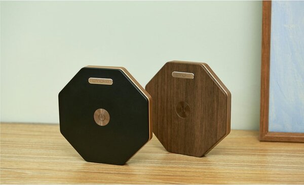 Brązowa dekoracja świetlna na USB ø 12 cm Twist Hexagon – Gingko