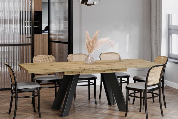 Stół w stylu industrialnym Como rozkładany od 130 do 210 cm