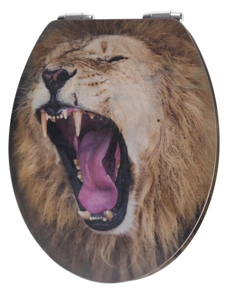 Deska sedesowa z nadrukiem 3D LION z MDF, WENKO