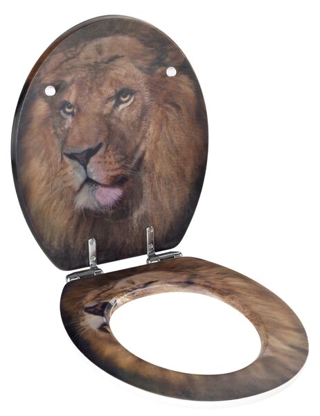 Deska sedesowa z nadrukiem 3D LION z MDF, WENKO