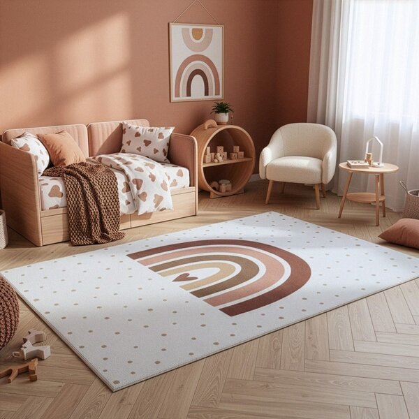Kremowy dywan dziecięcy odpowiedni do prania 160x230 cm Coco 1132 – Ayyildiz Carpets
