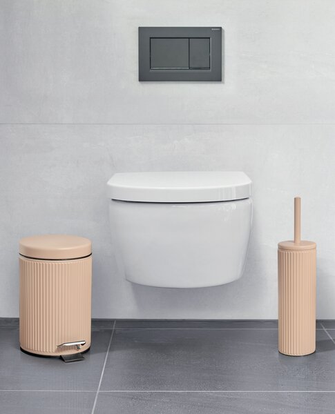 Szczotka do wc z metalowym pojemnikiem BRASS TONE, Ø 9,7 cm