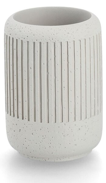 Kubek na szczoteczki CEMENT, Ø 7 cm