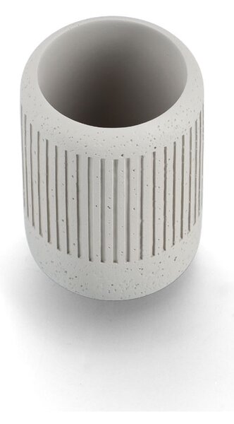 Kubek na szczoteczki CEMENT, Ø 7 cm