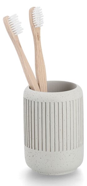 Kubek na szczoteczki CEMENT, Ø 7 cm