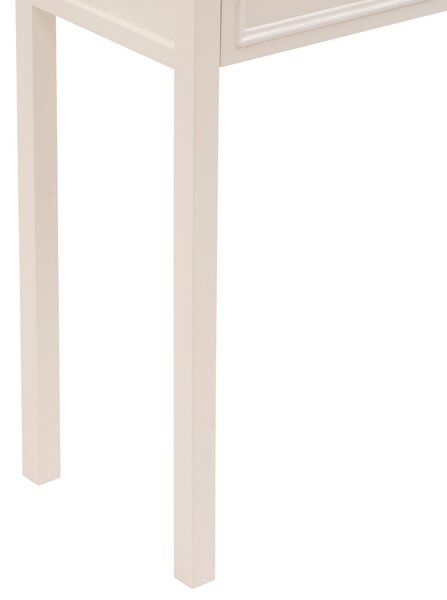 Konsola z 2 szufladami MODEA, 100 x 35 x 80 cm, beżowa
