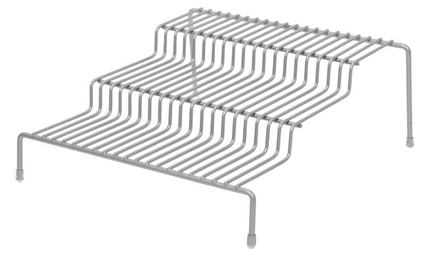 Półka na blat kuchenny, metalowa, 3 poziomy, 26 x 25 x 11,5 cm