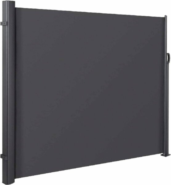 Happyment nowoczesny parawan - wiatrochron - tkanina zapewniajca prywatno - parawan - siatka ogrodzeniowa - wiatrochron - wiatrochron PVC - 350×180cm - czarny