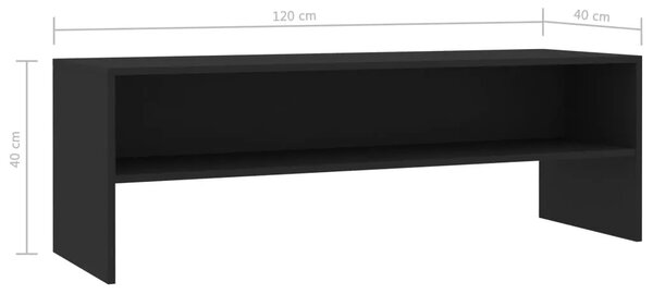 Czarna klasyczna szafka RTV A9-E27