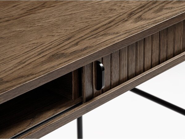 Biurko w dekorze dębu 60x120 cm Nola – Unique Furniture