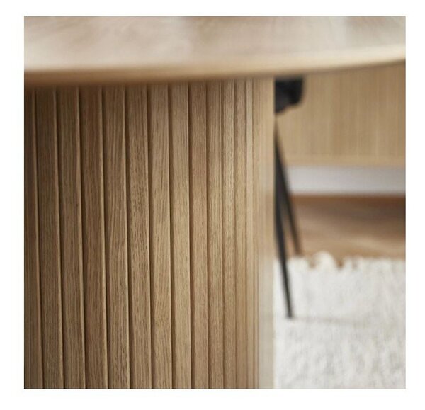 Stół z blatem w dekorze dębu 95x180 cm Nola – Unique Furniture