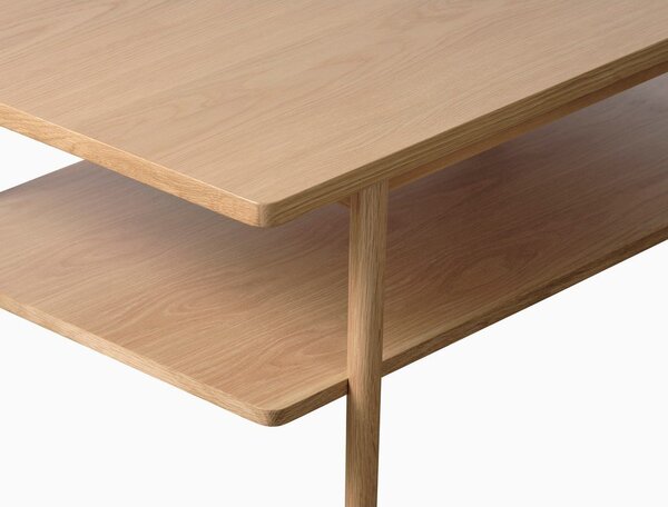 Stolik z blatem w dekorze dębu 60x120 cm Ponza – Unique Furniture