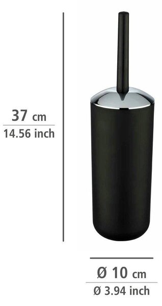 Pojemnik na szczotkę BRASIL BLACK + szczotka WC, WENKO