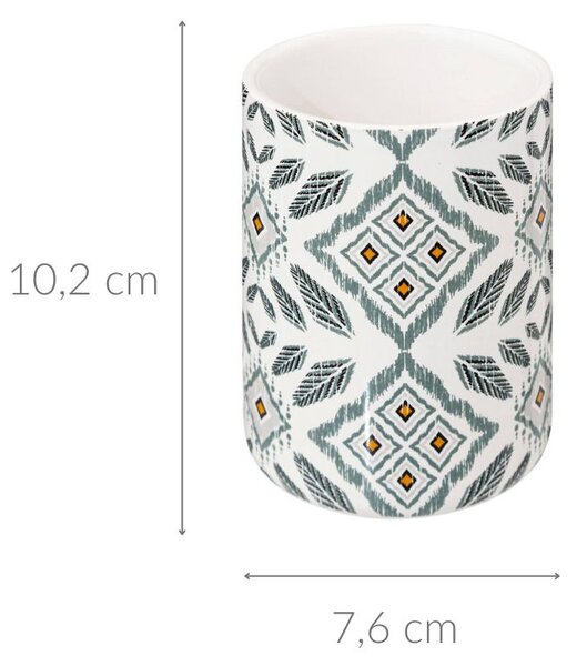 Kubek na szczoteczki do zębów HAPACHE, ceramiczny, Ø 7,6 cm