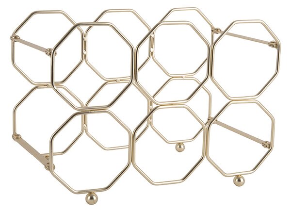 Stojak na wino HONEYCOMB, na 6 butelek, 31 x 22 x 16,5 cm