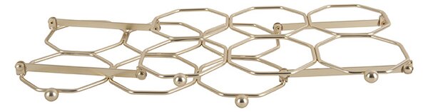 Stojak na wino HONEYCOMB, na 6 butelek, 31 x 22 x 16,5 cm