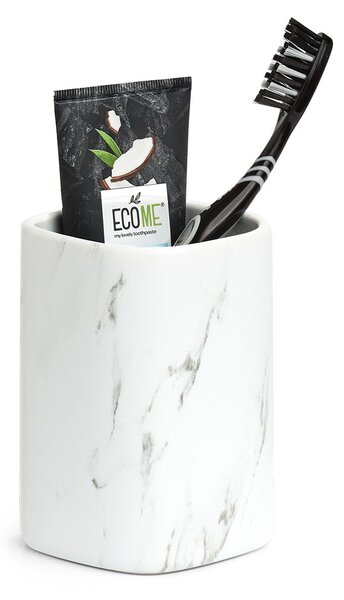 Ceramiczny kubek na szczoteczki MARBLE