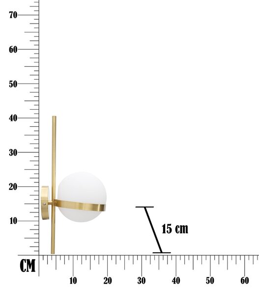 Kinkiet z kulą GLAMY CIRCLE