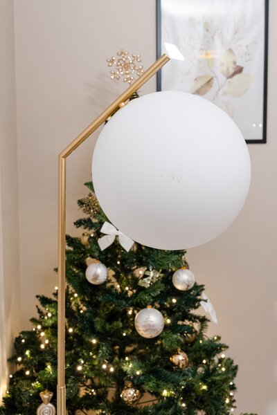 Lampa podłogowa w formie kuli GLAMY, wys. 179 cm